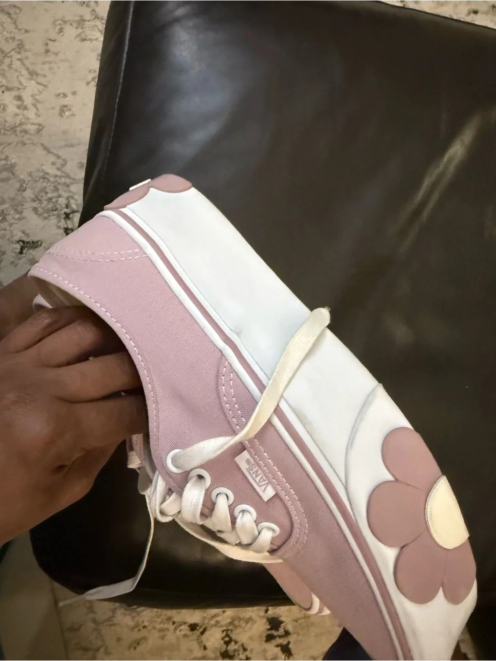 Vans Pink Low-Top Canvas Sneakers